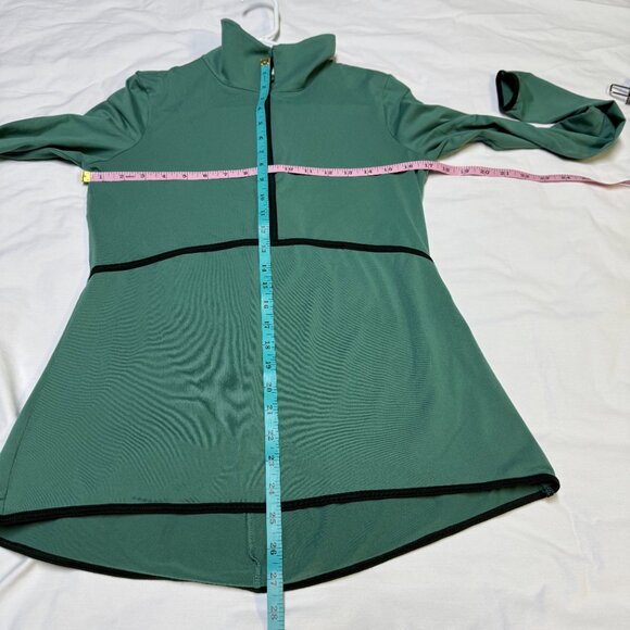 The North Face Women’s Performance 1/2-Zip Top Medium Green EUC - Picture 8 of 10